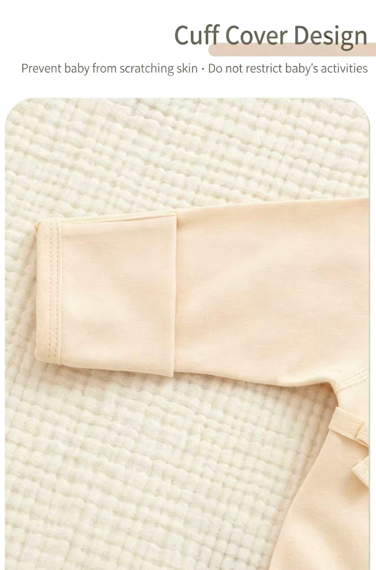 100% Organic Cotton Teddy Bear Baby Romper