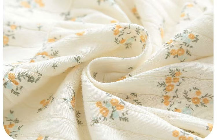 100% Organic Cotton Short Sleeve Ditsy Floral Baby Two Piece Set