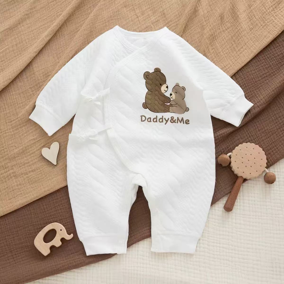 100% Organic Cotton Daddy & Me Baby Romper
