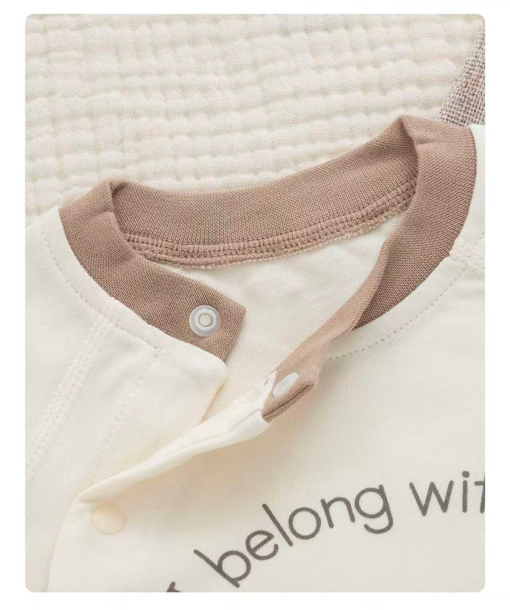 100% Organic Cotton Koala Print Baby Romper