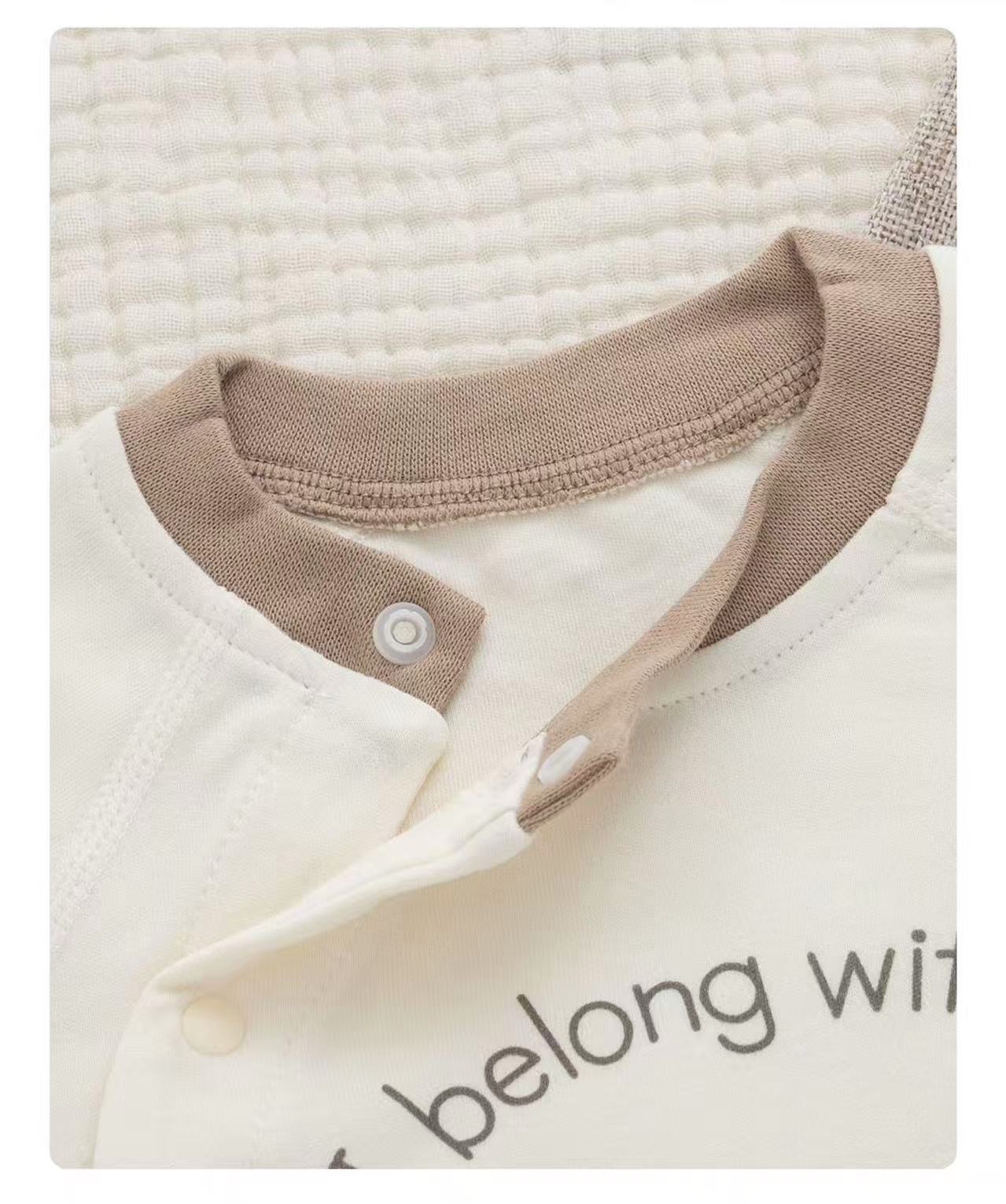 100% Organic Cotton Koala Print Baby Romper
