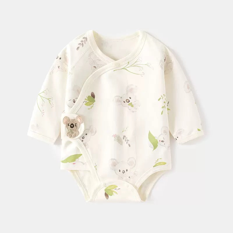 100% Organic Cotton Koala Print Baby Onesie