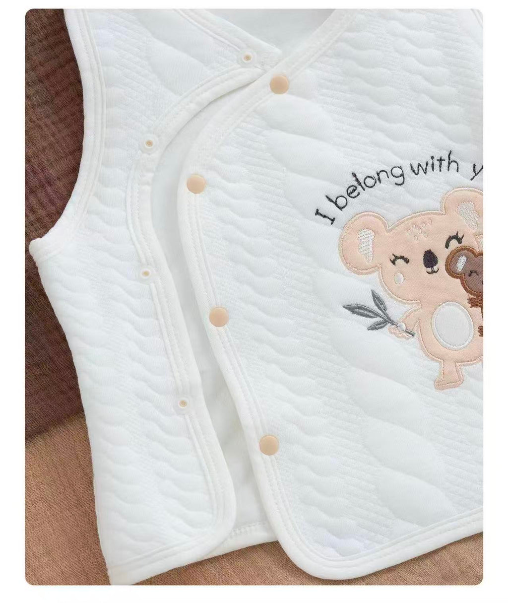 100% Organic Cotton Koala Print Baby Vest