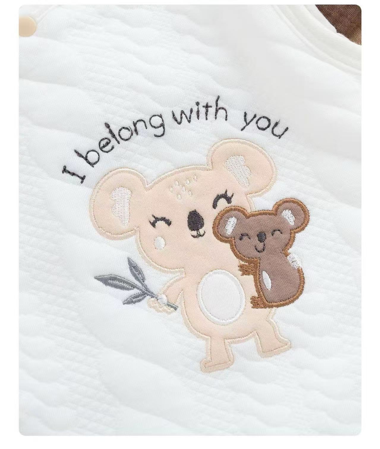 100% Organic Cotton Koala Print Baby Vest