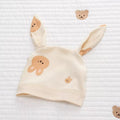 100% Organic Cotton Bunny Print Ear Baby Beanie